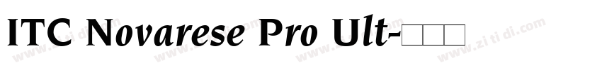 ITC Novarese Pro Ult字体转换 ITC Novarese Pro Ult字体转换